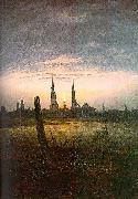 Caspar David Friedrich City at Moonrise USA oil painting artist